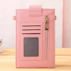 Small Faux Leather Satchel Purse for Phone, Versatile Shoulder Bag