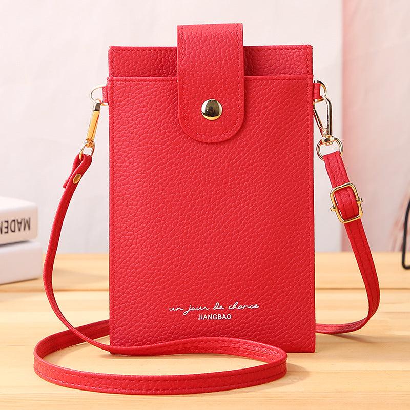 Small Faux Leather Satchel Purse for Phone, Versatile Shoulder Bag