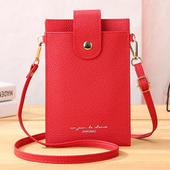 Small Faux Leather Satchel Purse for Phone, Versatile Shoulder Bag