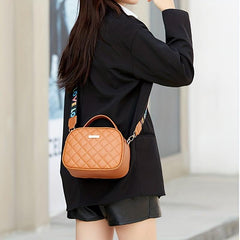 Quilted Love Letter Wide Strap Crossbody Bag