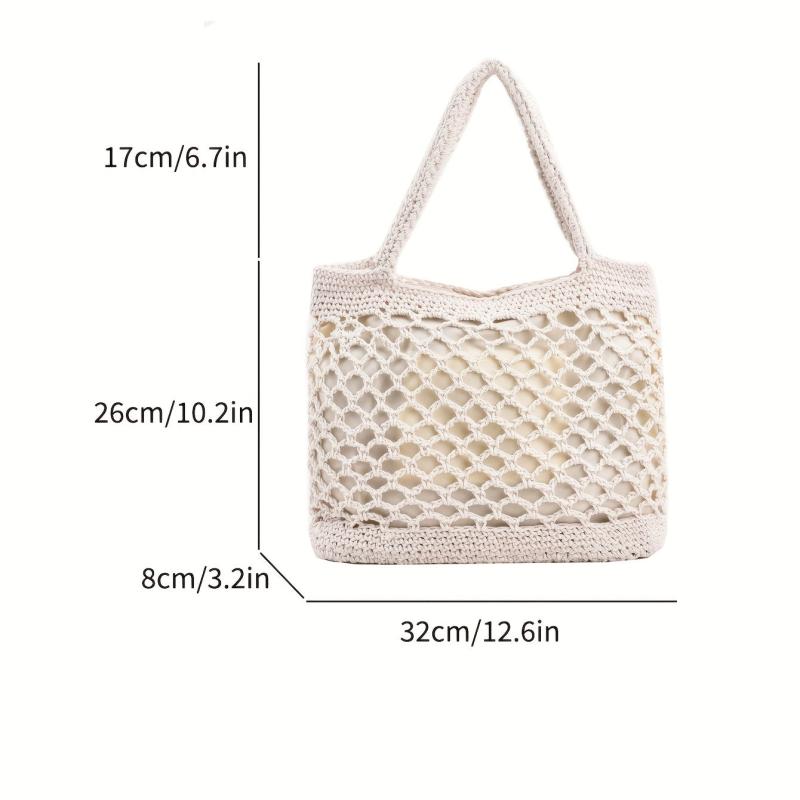 Minimalist Woven Shoulderbag for Vacation Storage