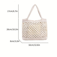 Minimalist Woven Shoulderbag for Vacation Storage