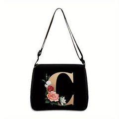Flower Graphic Shoulder Bag Women's Crossbody Handbag