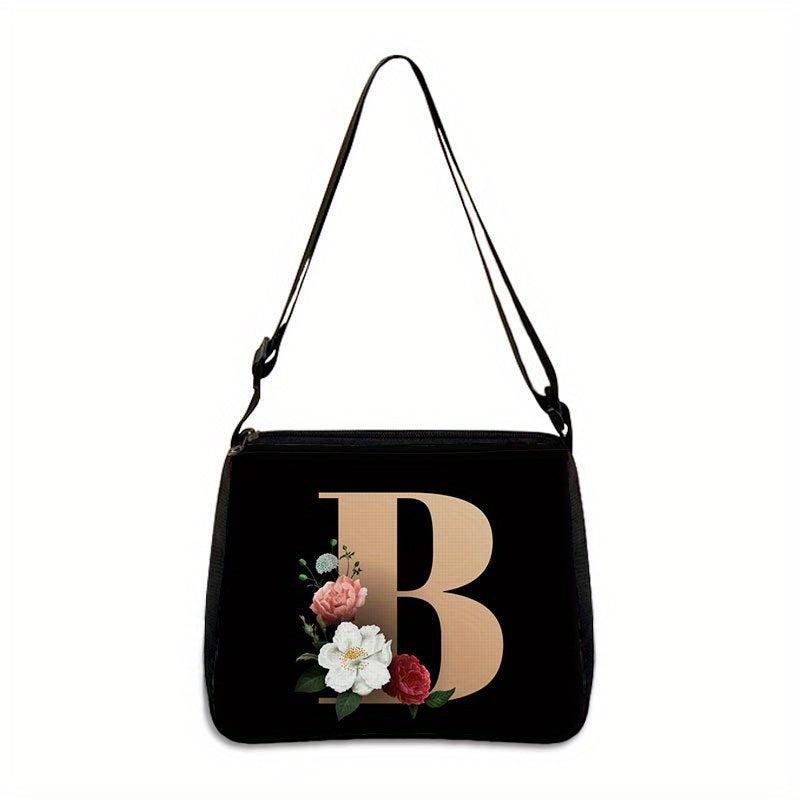 Flower Graphic Shoulder Bag Women's Crossbody Handbag