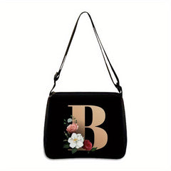 Flower Graphic Shoulder Bag Women's Crossbody Handbag