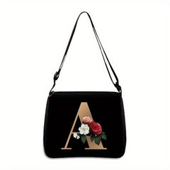 Flower Graphic Shoulder Bag Women's Crossbody Handbag