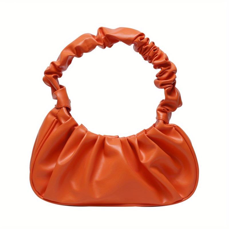 Cloud Ruched Baguette Bag Small Shoulder Purse