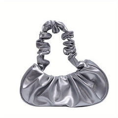 Cloud Ruched Baguette Bag Small Shoulder Purse