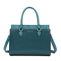 Crocodile Pattern Crossbody Bag Women's Work Purse