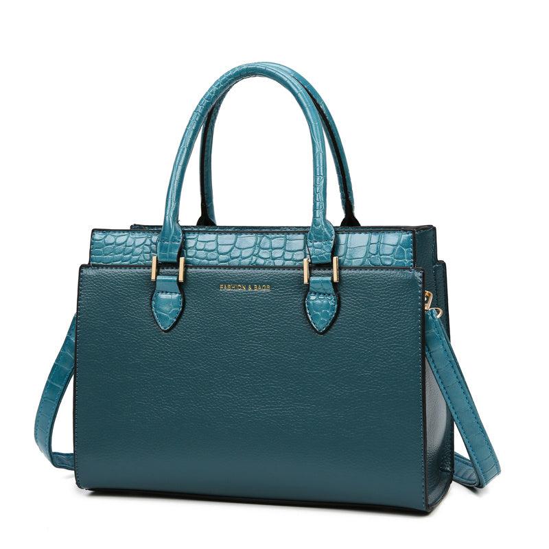 Crocodile Pattern Crossbody Bag Women's Work Purse