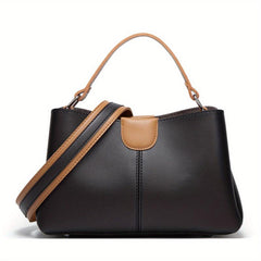 Contrast Crossbody Bucket Shoulder Bag Women's Handbags