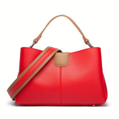 Contrast Crossbody Bucket Shoulder Bag Women's Handbags