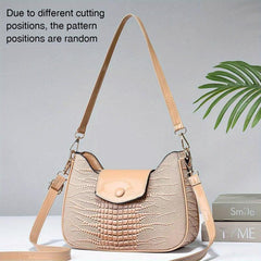Crocodile Pattern Crossbody Bag Shoulder Hobo Bag