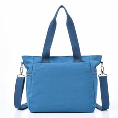 Nylon Zipper Tote Bag Large Capacity Shoulder Bag