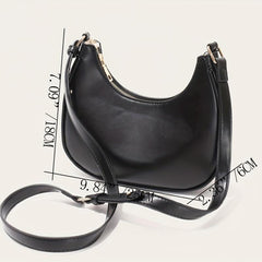 Minimalist Leather Hobo Bag Women's Shoulder Bag Underarm Purses