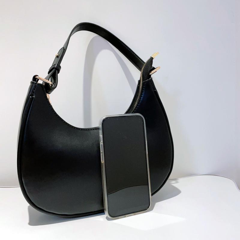 Minimalist Leather Hobo Bag Women's Shoulder Bag Underarm Purses