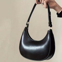 Minimalist Leather Hobo Bag Women's Shoulder Bag Underarm Purses