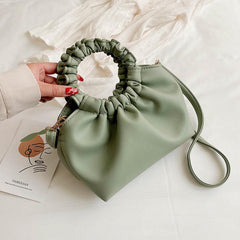 Fairy Ruched Crossbody Bag Stylish Shoulder Bag Women's Handbag