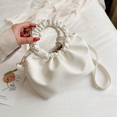 Fairy Ruched Crossbody Bag Stylish Shoulder Bag Women's Handbag