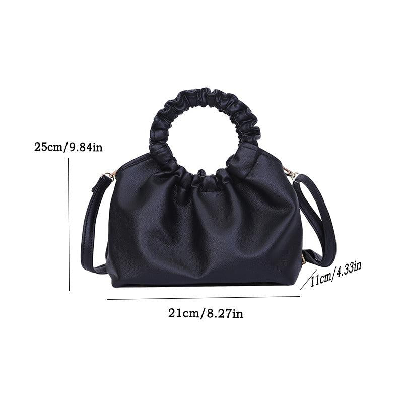 Fairy Ruched Crossbody Bag Stylish Shoulder Bag Women's Handbag