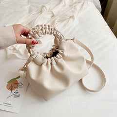 Fairy Ruched Crossbody Bag Stylish Shoulder Bag Women's Handbag