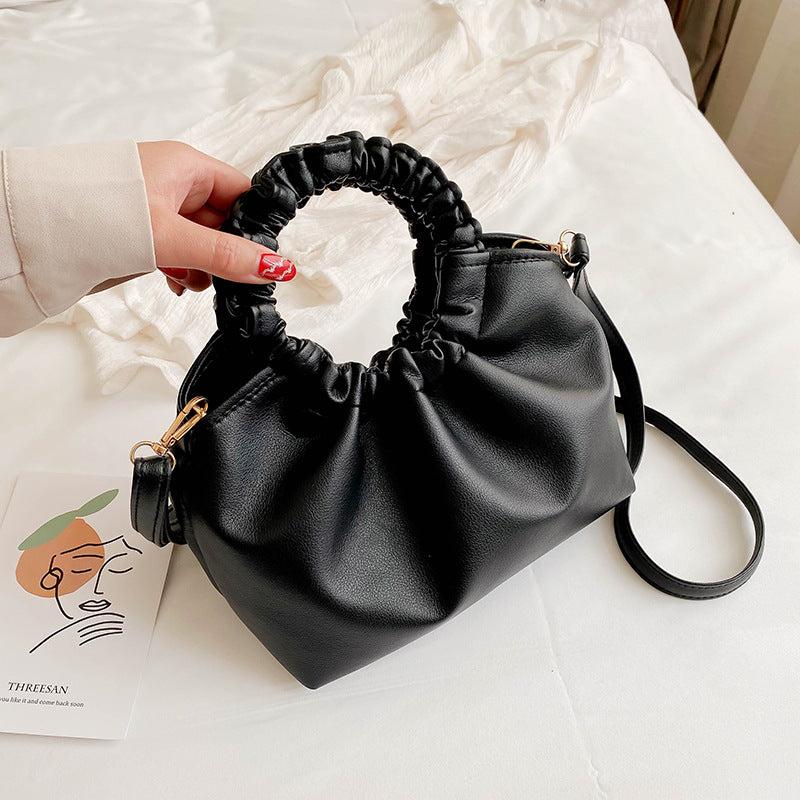 Fairy Ruched Crossbody Bag Stylish Shoulder Bag Women's Handbag