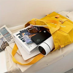 Canvas Shoulder Bag Large Capacity Crossbody Handbag
