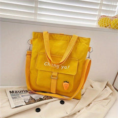 Canvas Shoulder Bag Large Capacity Crossbody Handbag