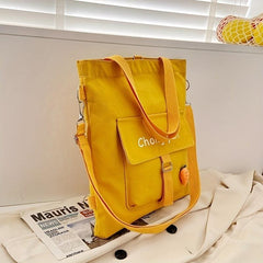 Canvas Shoulder Bag Large Capacity Crossbody Handbag