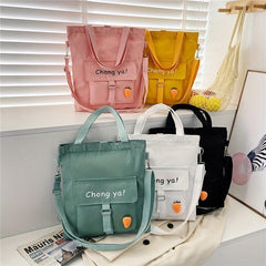 Canvas Shoulder Bag Large Capacity Crossbody Handbag