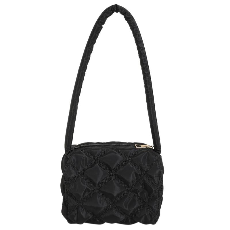 Stylish Puffer Quilted Rhombus Handbag For Women
