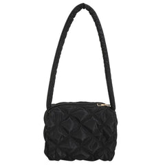 Stylish Puffer Quilted Rhombus Handbag For Women