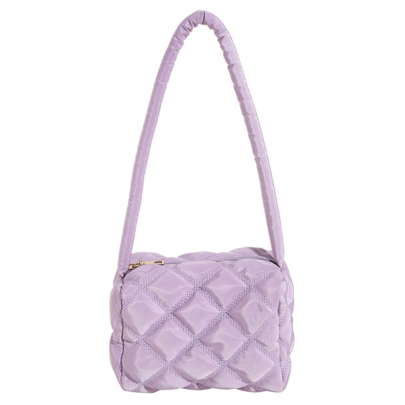 Stylish Puffer Quilted Rhombus Handbag For Women