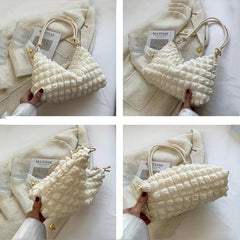 Cloud Pleated Underarm Hobo Bag Shoulder Bag Women's Casual Handbag