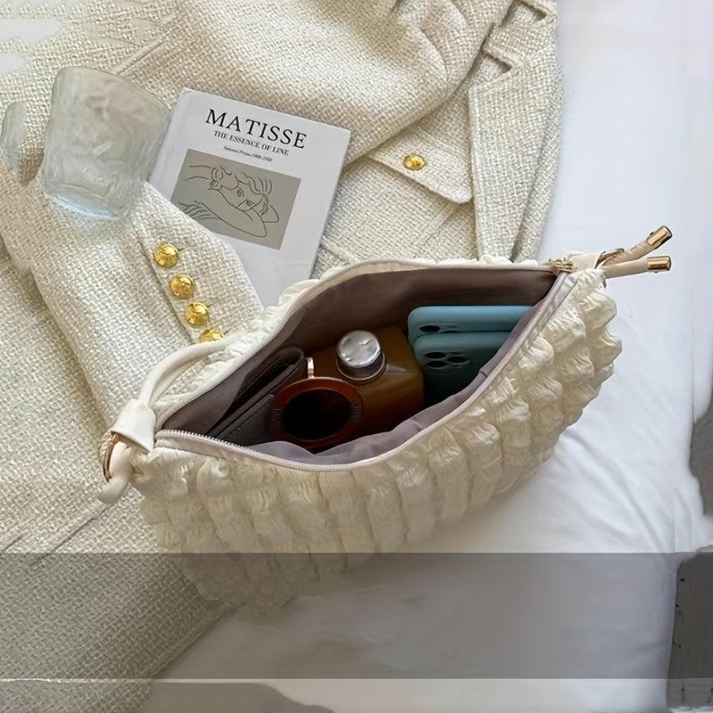 Cloud Pleated Underarm Hobo Bag Shoulder Bag Women's Casual Handbag