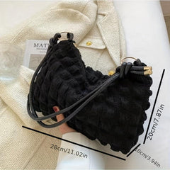 Cloud Pleated Underarm Hobo Bag Shoulder Bag Women's Casual Handbag