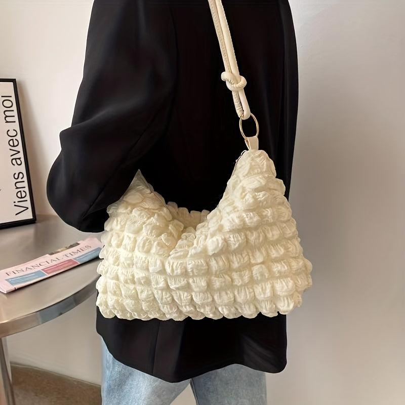 Cloud Pleated Underarm Hobo Bag Shoulder Bag Women's Casual Handbag