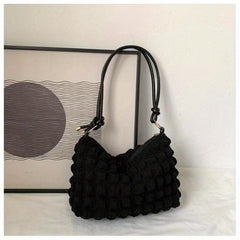 Cloud Pleated Underarm Hobo Bag Shoulder Bag Women's Casual Handbag