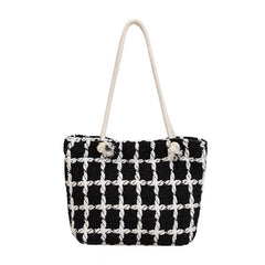 Plaid Large Capacity Tote Bag Shoulder Bag