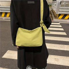 Minimalist Crossbody Hobo Bag Nylon Shoulder Bag Women's Handbag