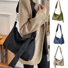 Minimalist Crossbody Hobo Bag Nylon Shoulder Bag Women's Handbag