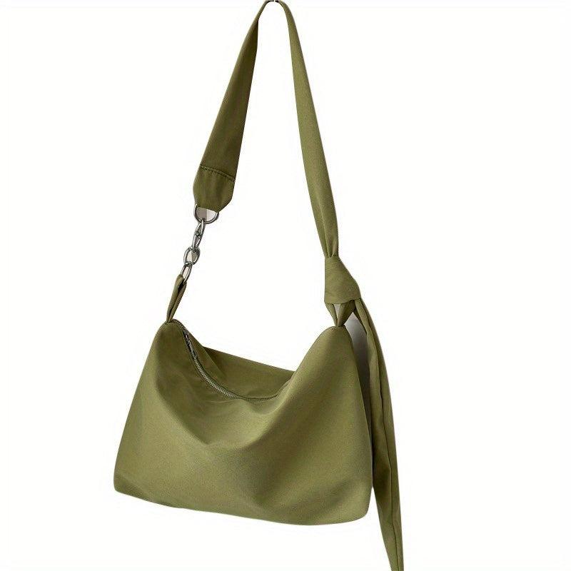 Minimalist Crossbody Hobo Bag Nylon Shoulder Bag Women's Handbag