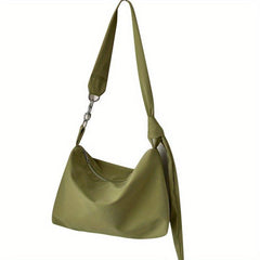 Minimalist Crossbody Hobo Bag Nylon Shoulder Bag Women's Handbag