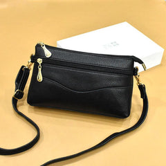 Litchi Pattern Crossbody Bag Faux Leather Shoulder Purse