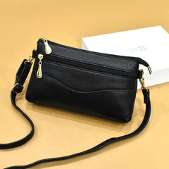 Litchi Pattern Crossbody Bag Faux Leather Shoulder Purse