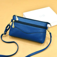 Litchi Pattern Crossbody Bag Faux Leather Shoulder Purse