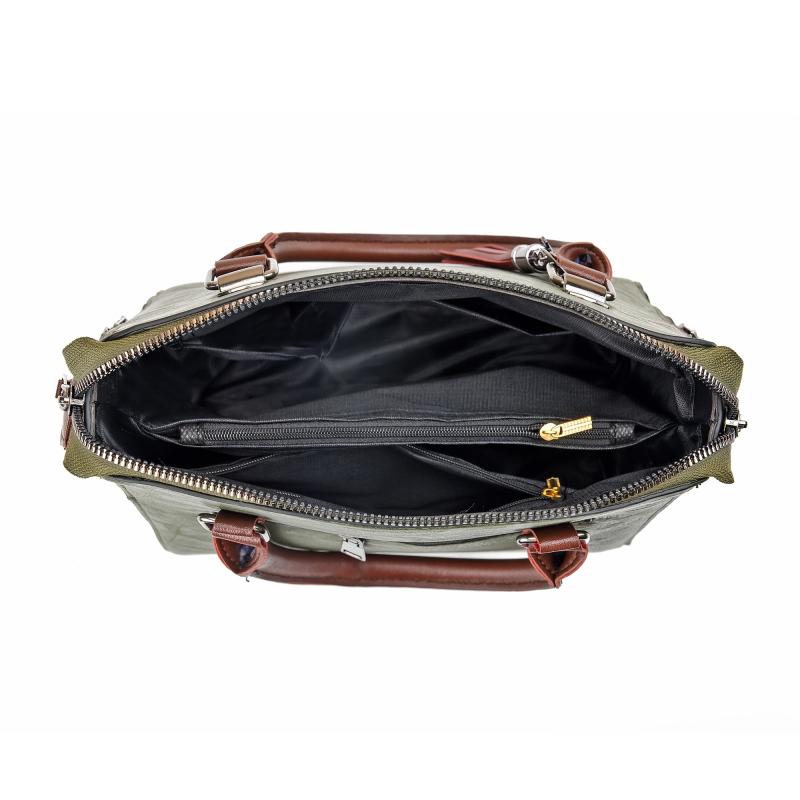 Tassel Decor Satchel Bag PU Leather Shoulder Bag Women's Double Handle