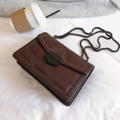 Studded Crossbody Bag Gothic Chain Shoulder Bag Vintage Purse