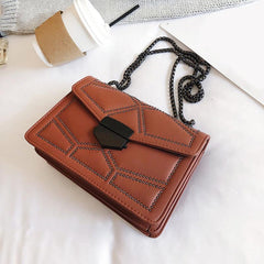 Studded Crossbody Bag Gothic Chain Shoulder Bag Vintage Purse