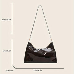 Transparent Jelly Bag All Match Baguette Zipper Bag